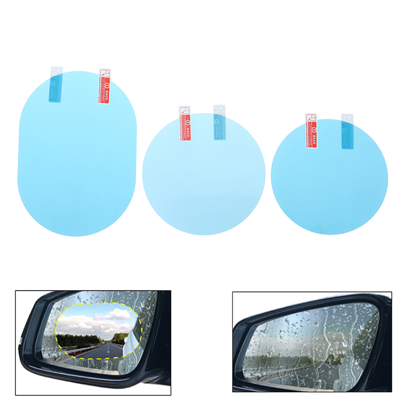 Bộ 2 Miếng Dán Bảo Vệ Kính Chiếu Hậu Xe Hơi Chống Sương Mù / Nước Mưa Tiện Dụng