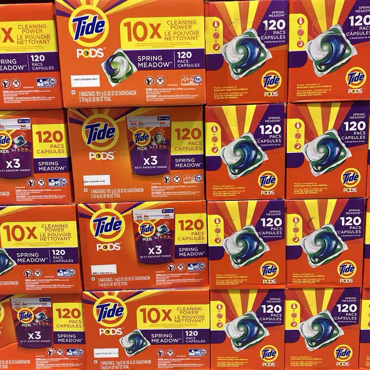 [Thùng 4 Túi] Viên Giặt Tide Pods 3in1 Túi 42 Viên Của Mỹ Siêu Tiết Kiệm Đánh Bay Mọi Vết Bẩn Cứng Đầu - Hàng Mỹ