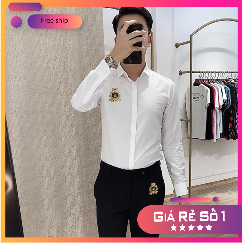 🍀Set Quần Âu/Và Áo Sơ Mi Thêu Ong Vàng Cao Cấp🍀 | BigBuy360 - bigbuy360.vn