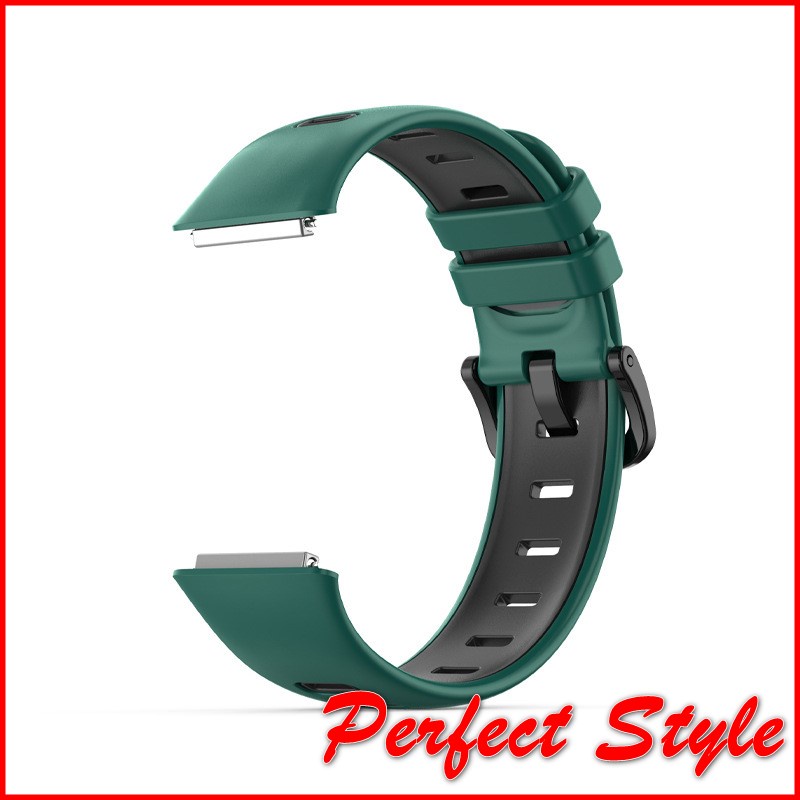 Dây đeo silicon khóa gài 2 màu đẹp mắt Huawei Band 7 Huawei Band7