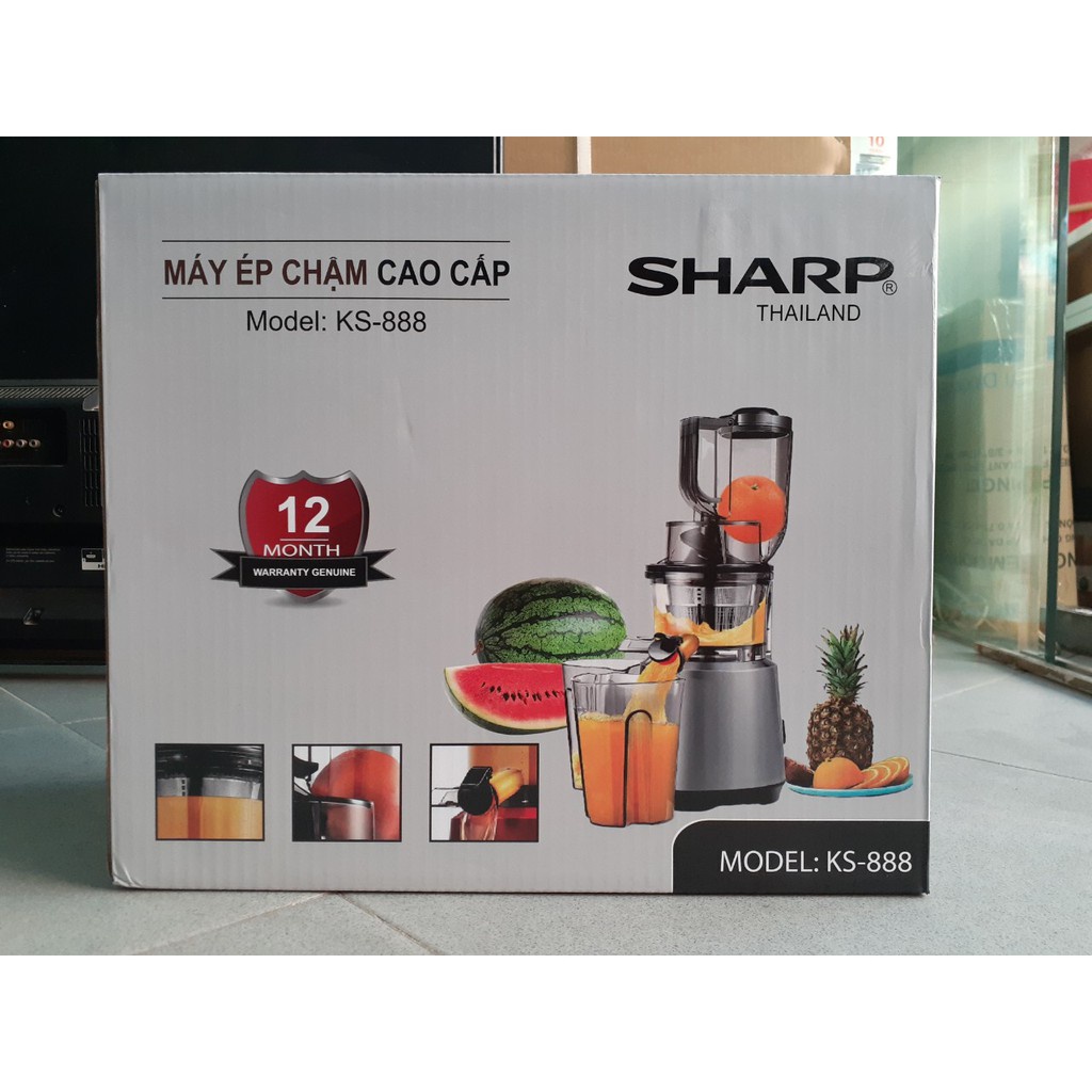 [Bảo Hành 12 tháng] Máy ép hoa quả tốc độ chậm SHARP KS 666/ KS-888