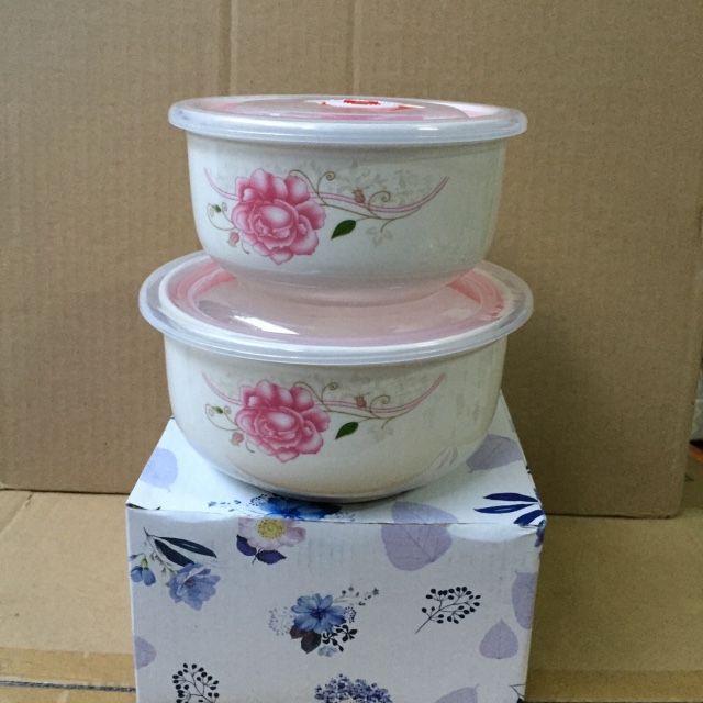 Bộ thố sứ 2 cái có nắp hút