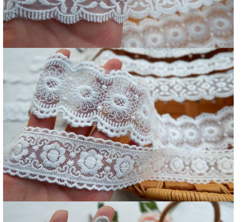 Miếng Vải Lưới Đính Hoa Kích Thước 2-5cm