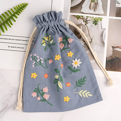 2020 Túi thời trang mới Túi thêu châu Âu DIY Chất liệu Túi Cặp vợ chồng Quà tặng Handmade Beginner Vải Kit