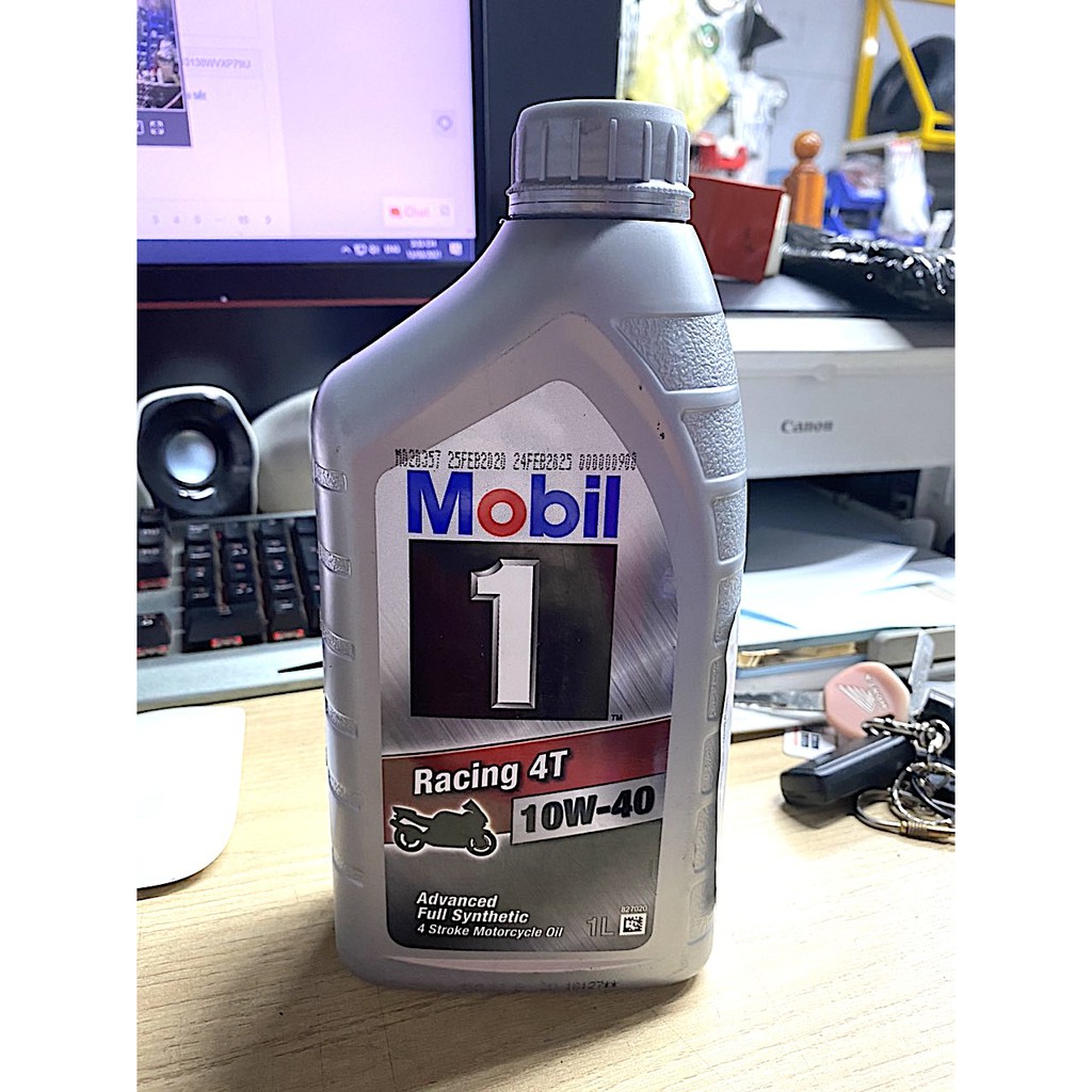 Nhớt Mobil 1 Racing 10w40 cao cấp cho xe số, mô tô - 1Lit