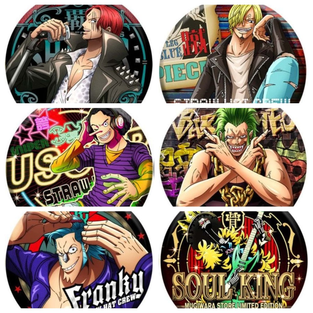 Huy hiệu IN HÌNH ONE PIECE ĐẢO HẢI TẶC anime chibi xinh xắn