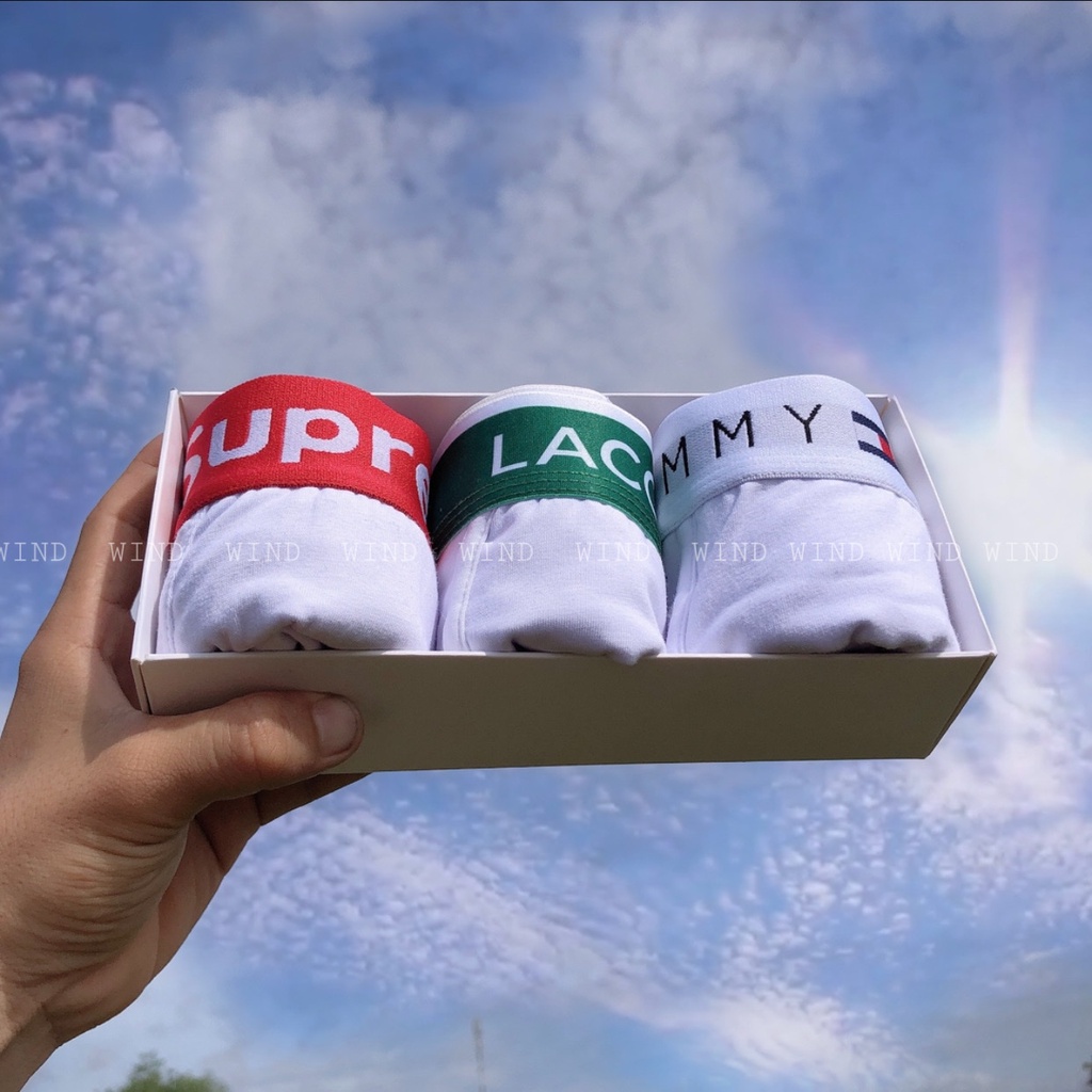 Combo 3 quần lót nam boxer đùi chất chất cotton siêu êm ái TIEM STL