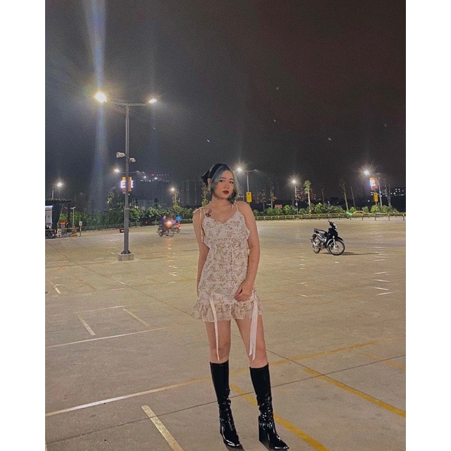 [Sẵn ảnh thật] Giày boots cao gót nữ gầy nhưng đến đầu gối mùa thu mới sáng chế da cao gót mũi vuông giữa ống mỏng