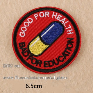 sticker ủi "good for health"
