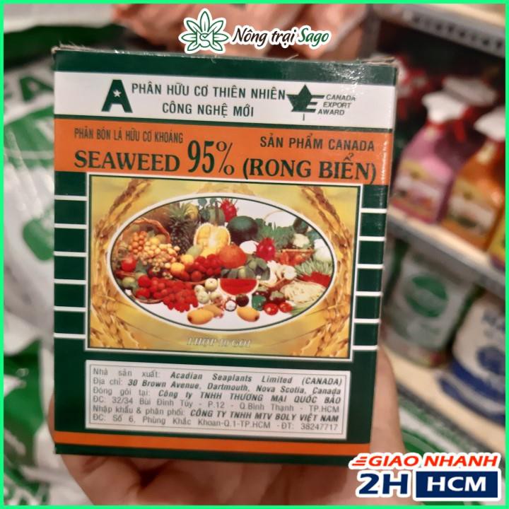 Phân Bón Lá Hữu Cơ SeaWeed - Phân Bón Rong Biển Hữu Cơ Giúp Tăng Năng Suất, Phát Triển Rễ (gói 10gr) - Nông Trại Sago