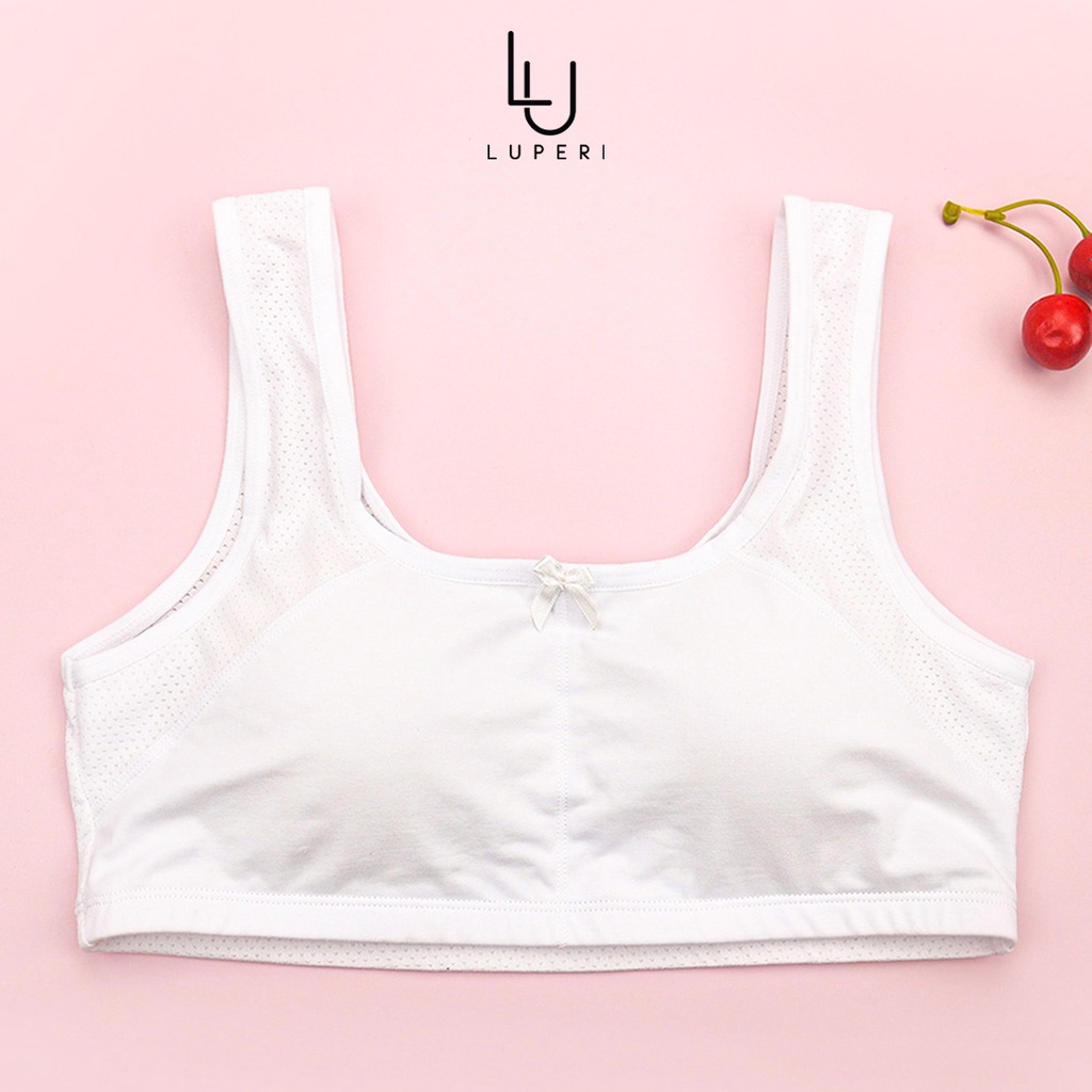 Áo Lót Bé Gái Dáng Bra Cao Cấp LUPERI Chất Cotton Mềm Mịn Co Giãn Kháng Khuẩn LUALG154