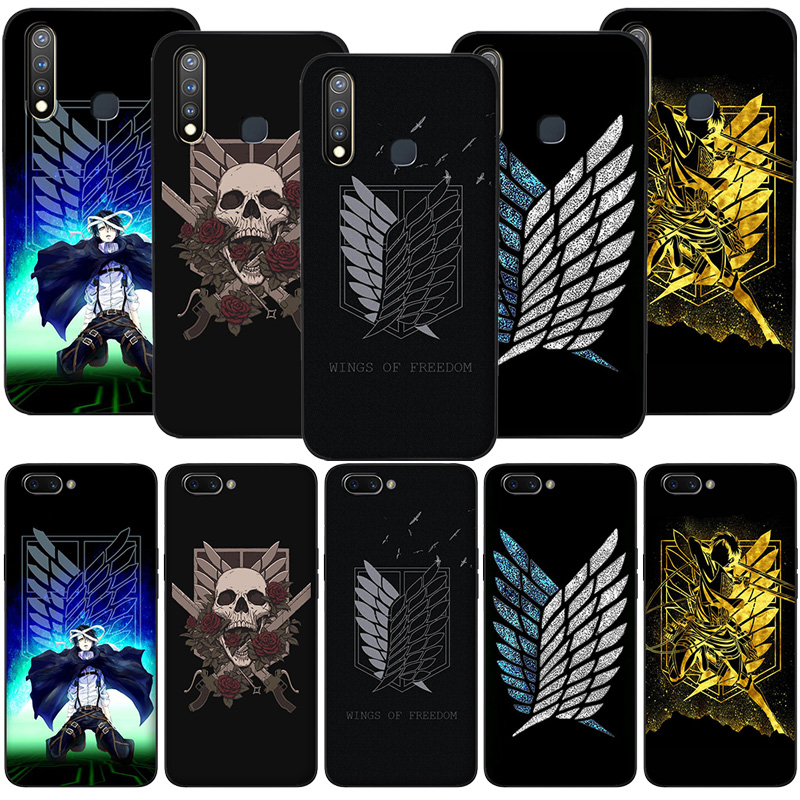 Realme 8 Pro C11 C20 C21 V15 X50 GT NEO Narzo 30A 5G TPU Soft Silicone Case Casing Cover UJ15 Attack on Titan Anime