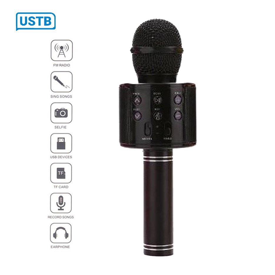 Micro hát karaoke kết nối bluetooth không dây WS-858 G01