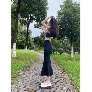 Chân váy đuôi cá jeans
