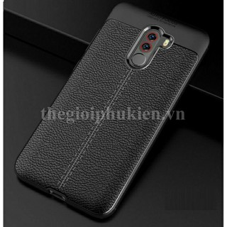 Ốp lưng Xiaomi Pocophone F1 silicon giả da, chống sốc chính hãng Auto Focus