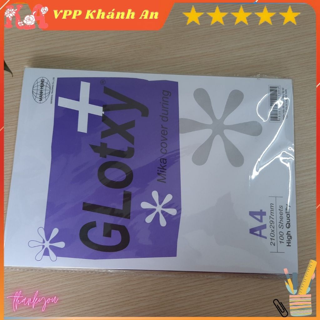 Bìa bóng kính A4 đóng sổ mỏng, trung, dày