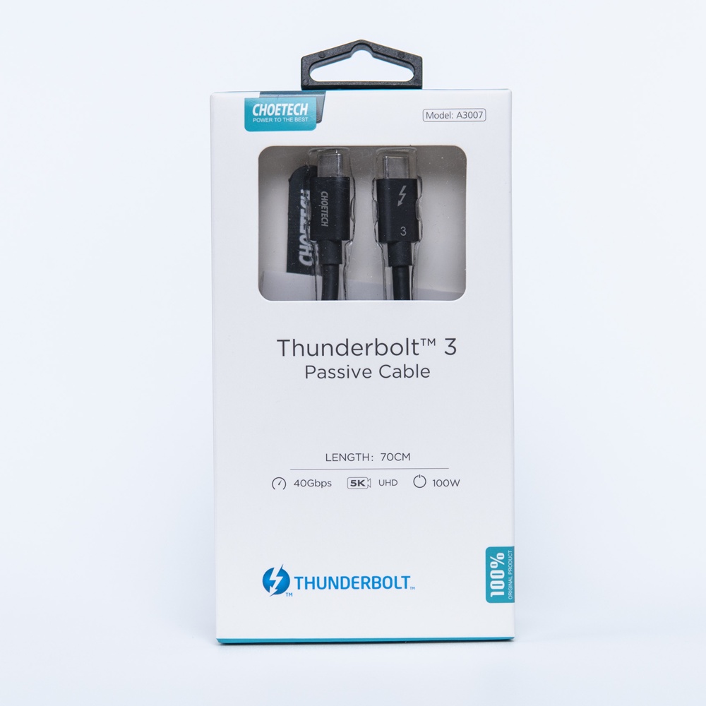 Dây cáp CHOETECH USB-C ra USB-C chuẩn Thunderbolt 3 - A3007