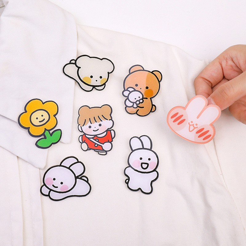 Sticker huy hiệu cài balo pin cài cặp nhiều mẫu dễ thương