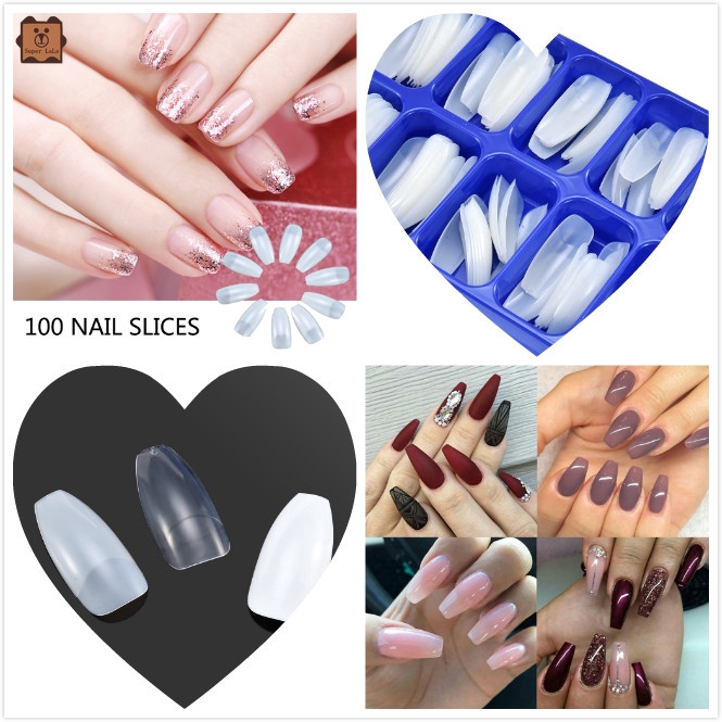 Set 100 móng giả trang trí móng chuyên nghiệp