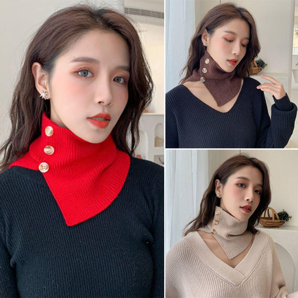 Cổ Áo Sơ Mi Giả Giữ Ấm Mùa Đông Phong Cách Vintage