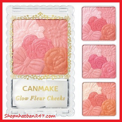 Phấn má hồng Canmake Glow Fleur Cheek - 100% Authentic