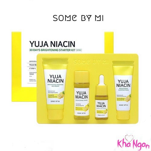 Set Dưỡng Sáng Da, Giảm Thâm Mụn Some By Mi Yuja Niacin 30 Days Brightenings Starter Kit