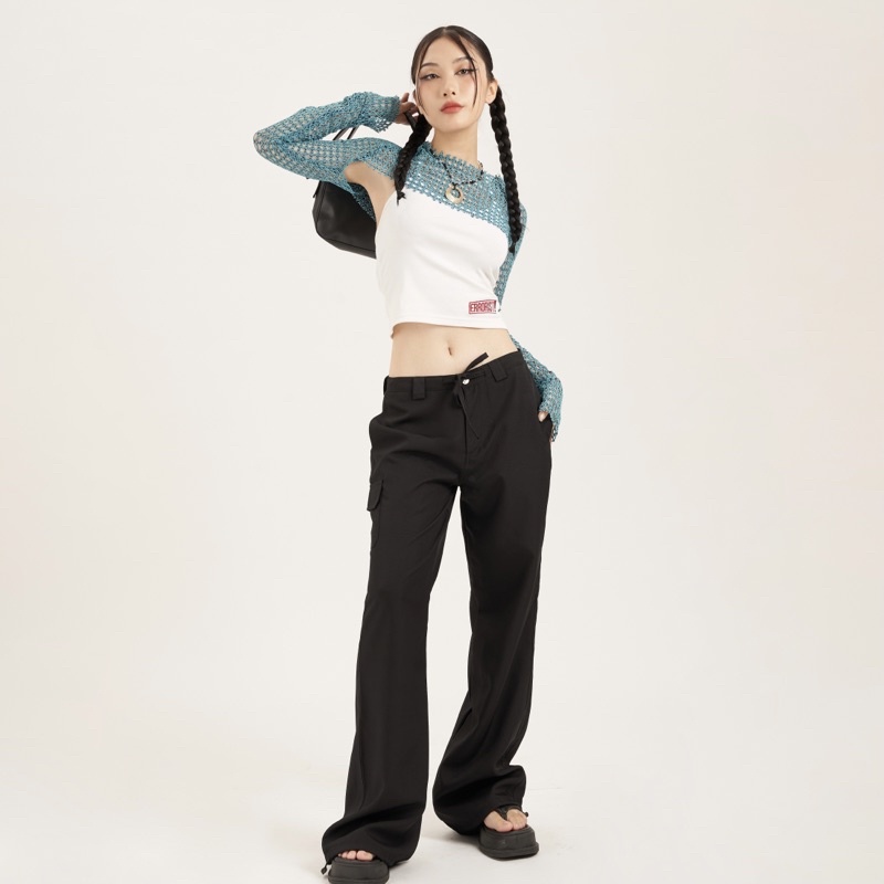 Quần ERRORIST Pocket Mini Pants đen / be xanh