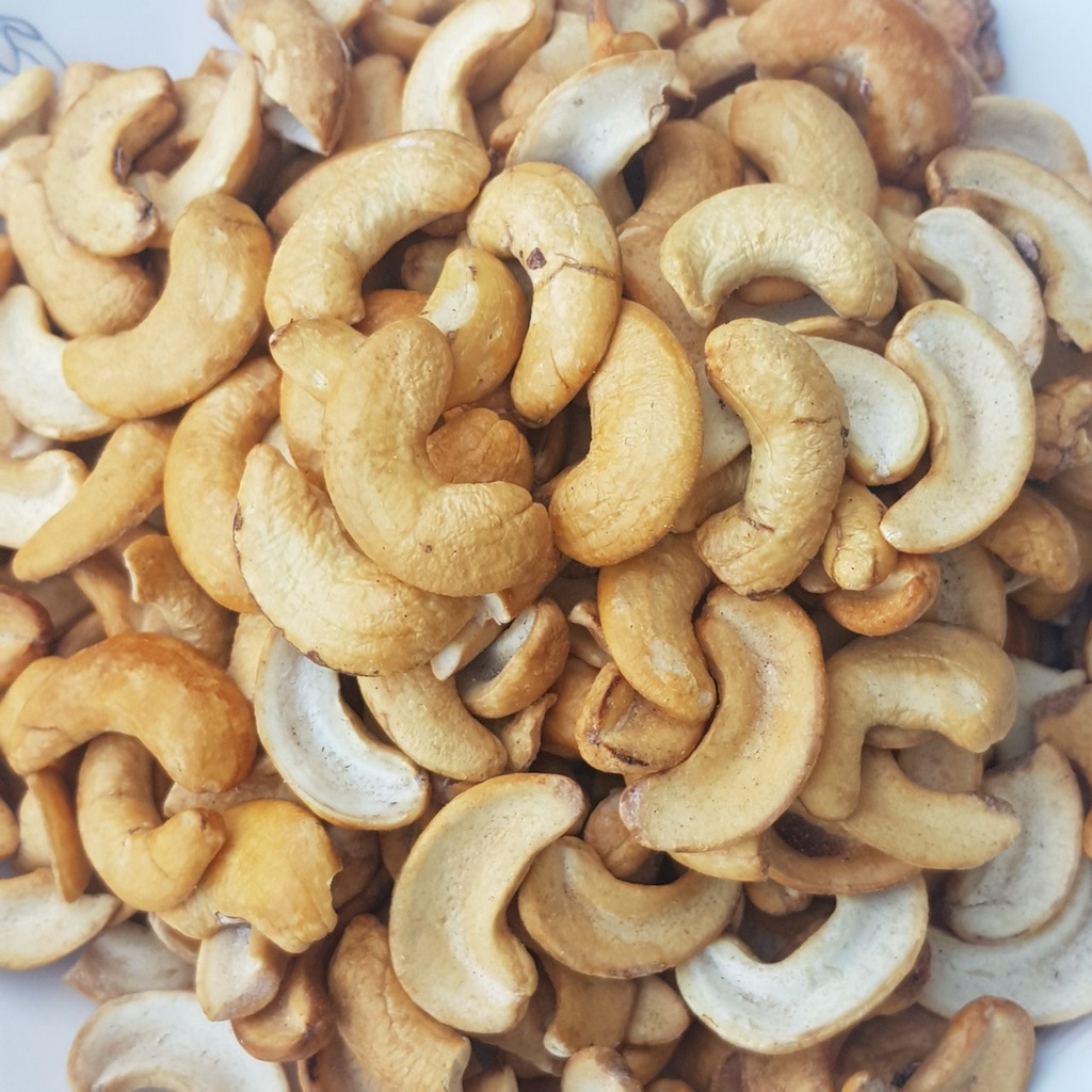 Hạt điều sấy rang muối sạch vỏ lụa vỡ bể nguyên vị thơm ngon loại 1, đặc sản Daklak - Đồ ăn vặt dinh dưỡng