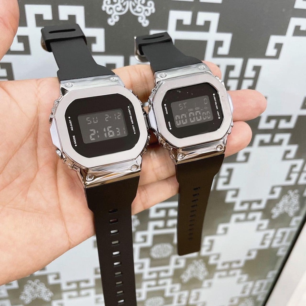 Đồng hồ nữ thể thao điện tử chống nước nam mặt vuông DHU