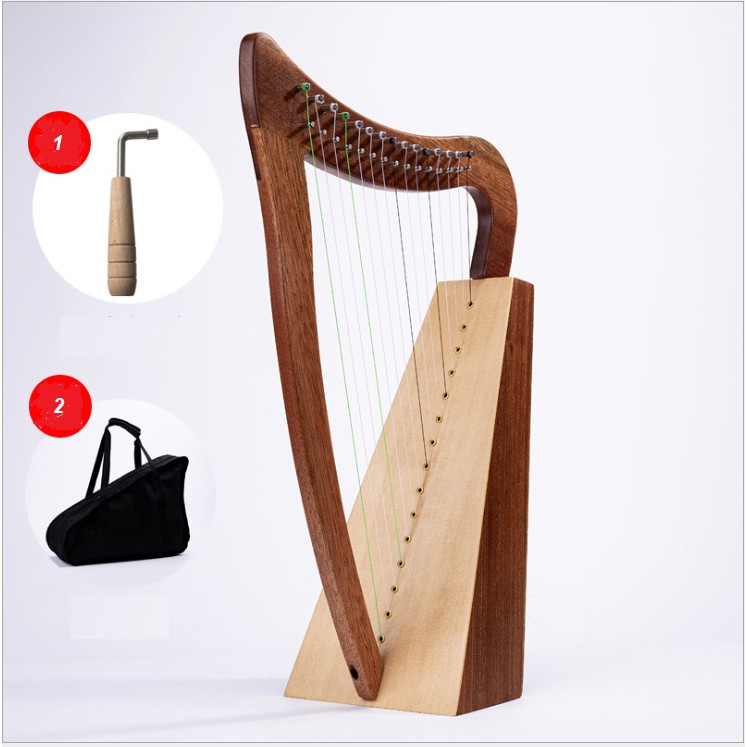 [Hạc cầm] Đàn hạc cầm Lyre Harp cao cấp IM0012-W95 tặng đàn kalimba