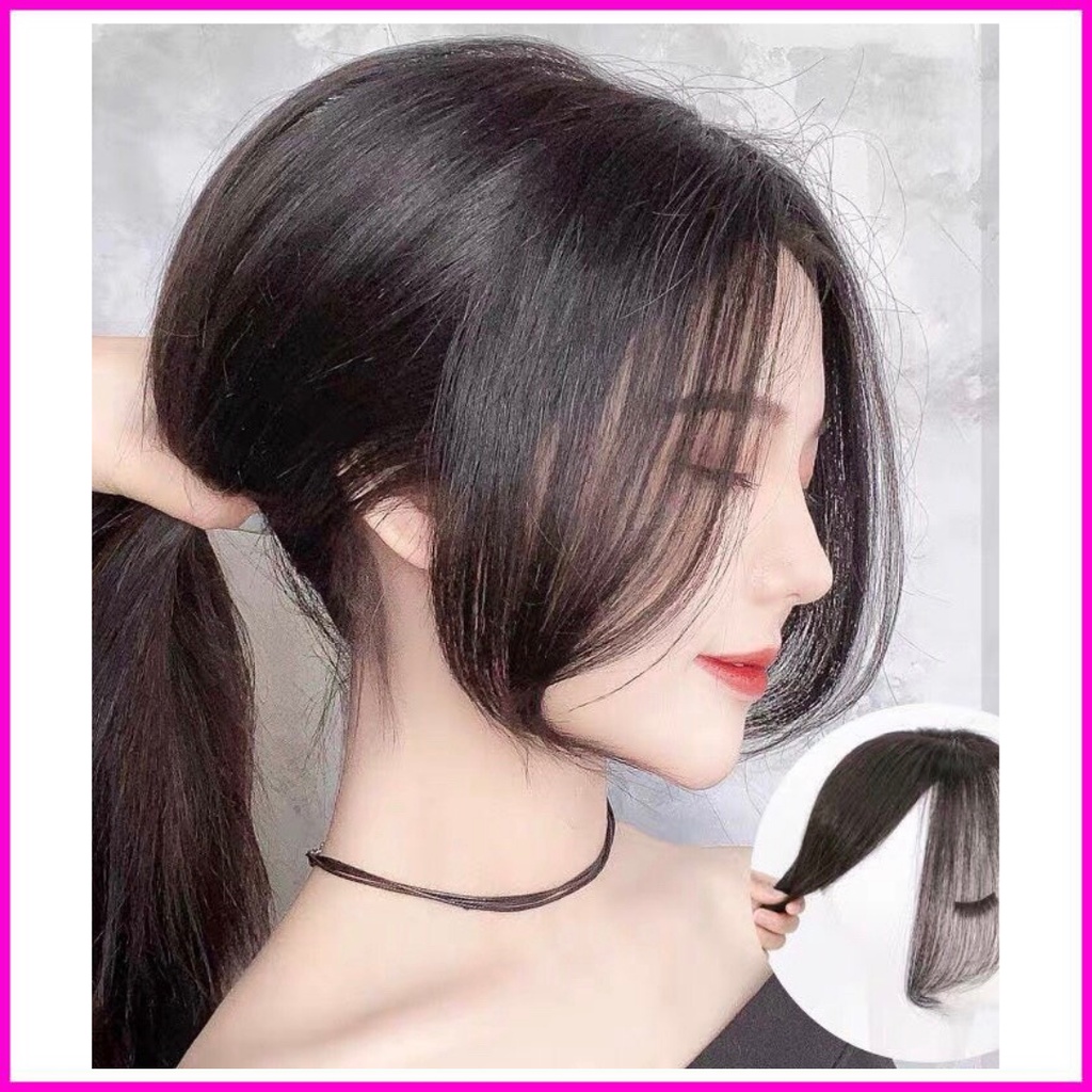 Tóc mái 3D giả loại không mái dài như tóc thật hàng cao cấp