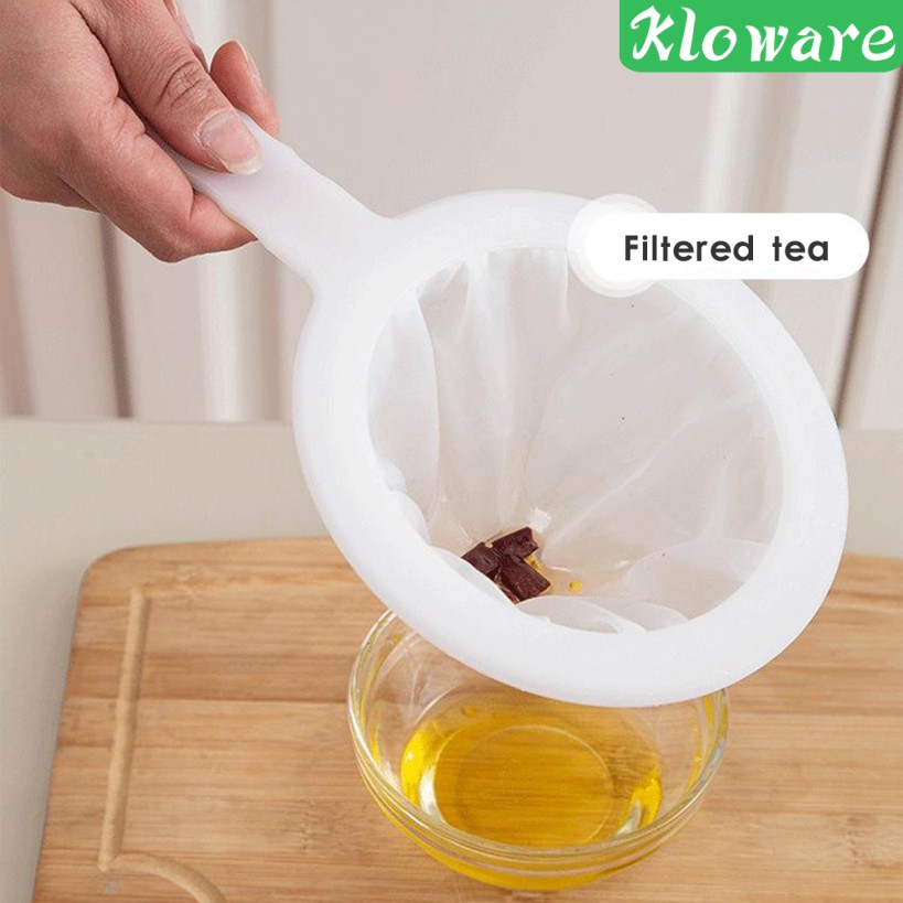 Phễu Lọc Thức Ăn Đa Năng Bằng Nhựa Kèm Muỗng Lưới Lọc Tiện Dụng