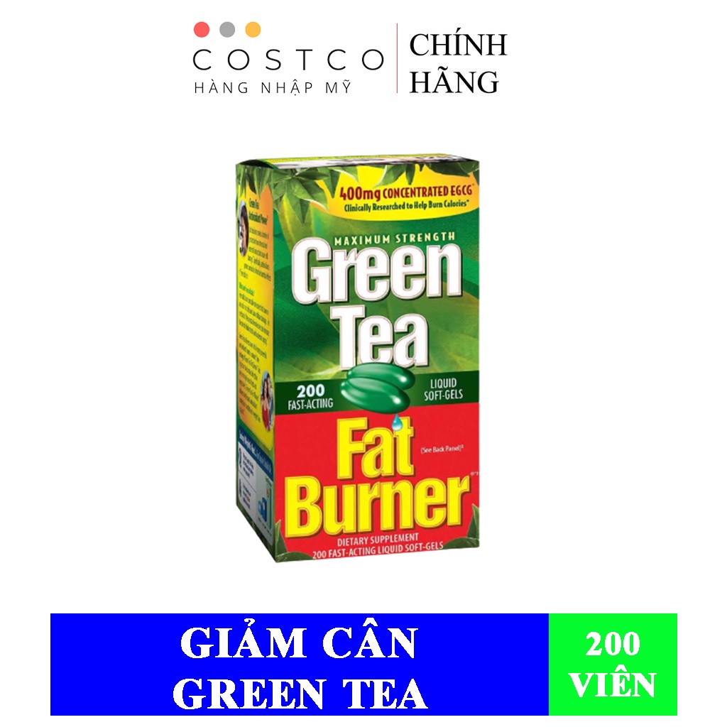 Viên Uống Hỗ Trợ Giảm Cân Green Tea Fat Burner (1 Hộp/200 Viên)