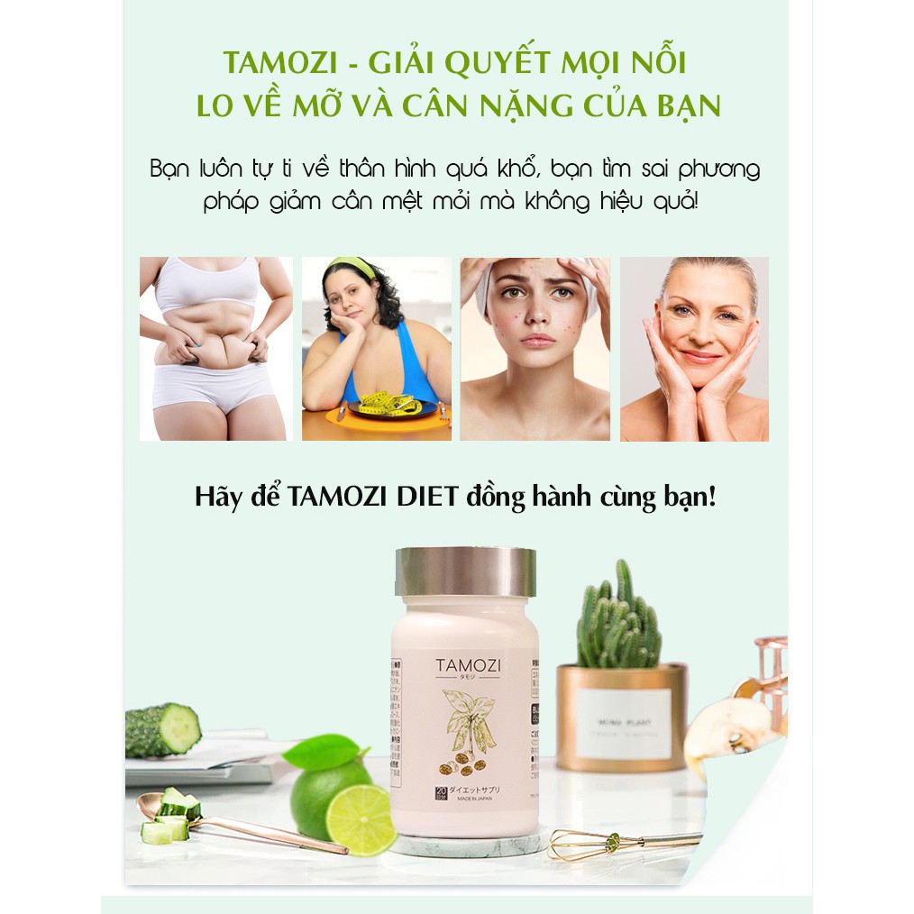 Viên uống giảm cân TAMOZI Nhật Bản hàng chính hãng thực phẩm hỗ trợ giảm cân giảm mỡ ZD-TZ011 | BigBuy360 - bigbuy360.vn
