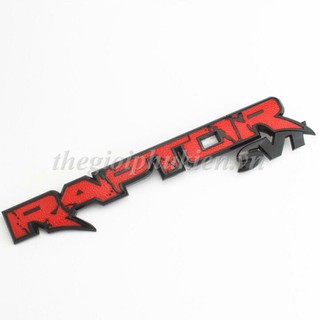 Logo chữ RAPTOR 3D nổi dán trang trí Xe Ford Ranger( hàng chất )