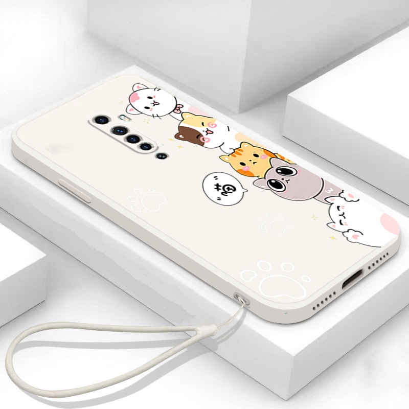 Ốp lưng OPPO reno 2F reno2 F reno 2 F reno 2 Ốp Điện Thoại Silicon Mềm Mịn Bảo Vệ Cho OPPO reno 2F reno2 F reno 2 F reno 2 DZMM01 viền vuông cute