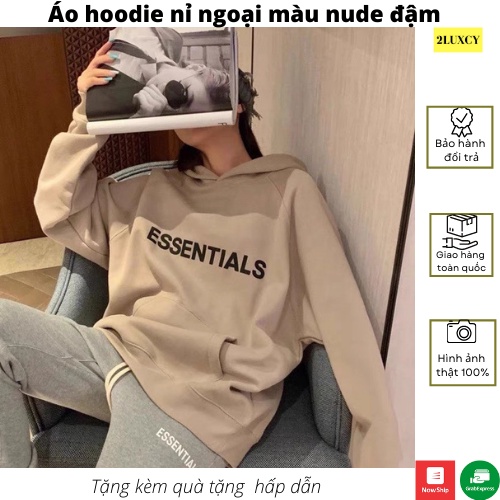 Áo khoác nỉ  Áo khoác hoodie nam nữ đẹp form rộng Unisex chất nỉ ngoại 2 lớp dày dặn - LUXCY