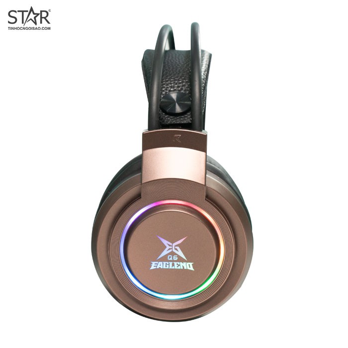 Tai Nghe Eaglend Q6 Brown 7.1 Surround Gaming RGB