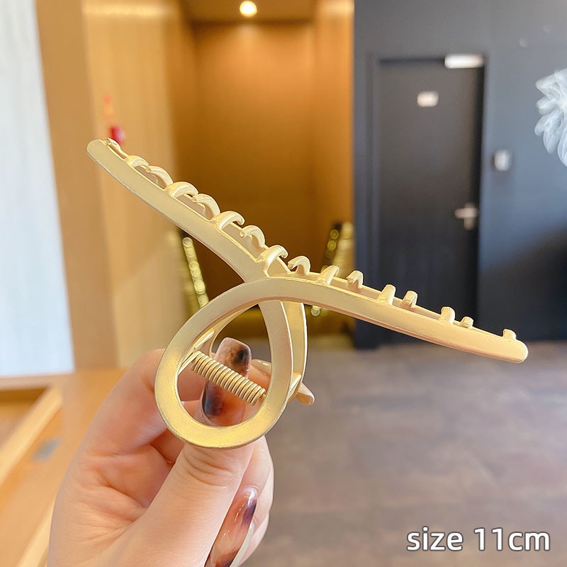 Kẹp tóc càng cua Hàn Quốc đính đá nữ đẹp hottrend kim loại cỡ size lớn cào 10 răng, 14 răng