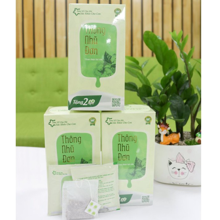 Thông Nhũ Đơn, Thảo Dược Lợi Sữa (20 gói x 2gr), trà lợi sữa Tăng lượng sữa cho mẹ sau sinh