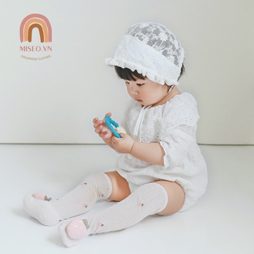 Tất vớ lưới dài đùi chống muỗi mùa hè hình thú dễ thương cho bé gái từ sơ sinh đến 3 tuổi
