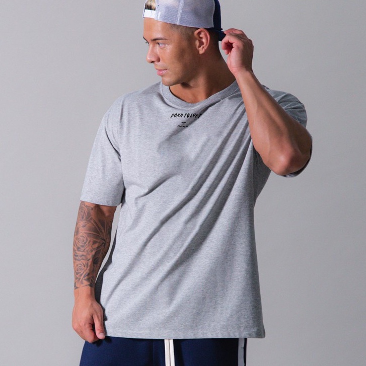 Áo Thun Thể Thao Tay Ngắn Vải Cotton Thiết Kế Đơn Giản Thoải Mái Cho Nam