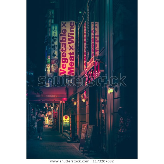 Tranh lụa 3d Đường Phố Nhật Bản ĐPNB-10