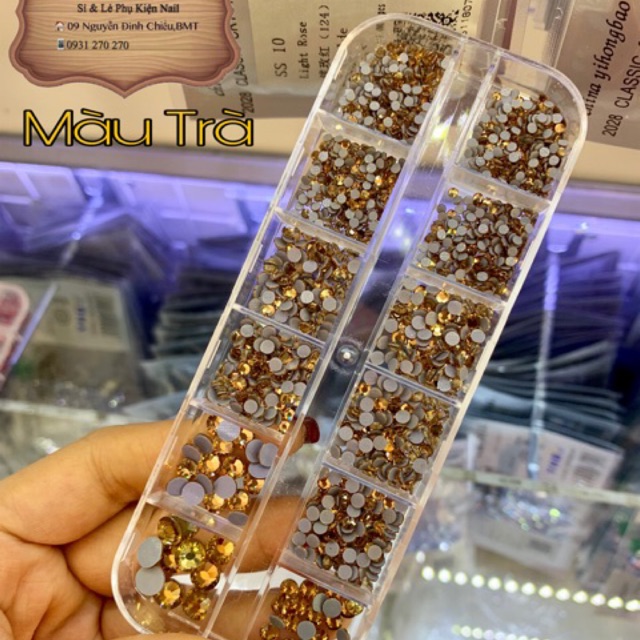 Đá YHB khay mix size.Bảng 19 màu trong tổng 35 màu