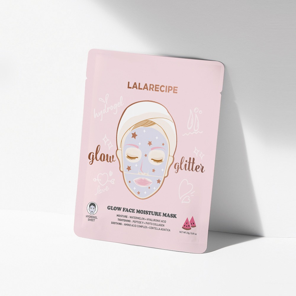 Mặt Nạ Thạch Dưỡng Ẩm Chống Lão Hoá Chuyên Sâu LALARECIPE Glow Face Moisture Mask 23g