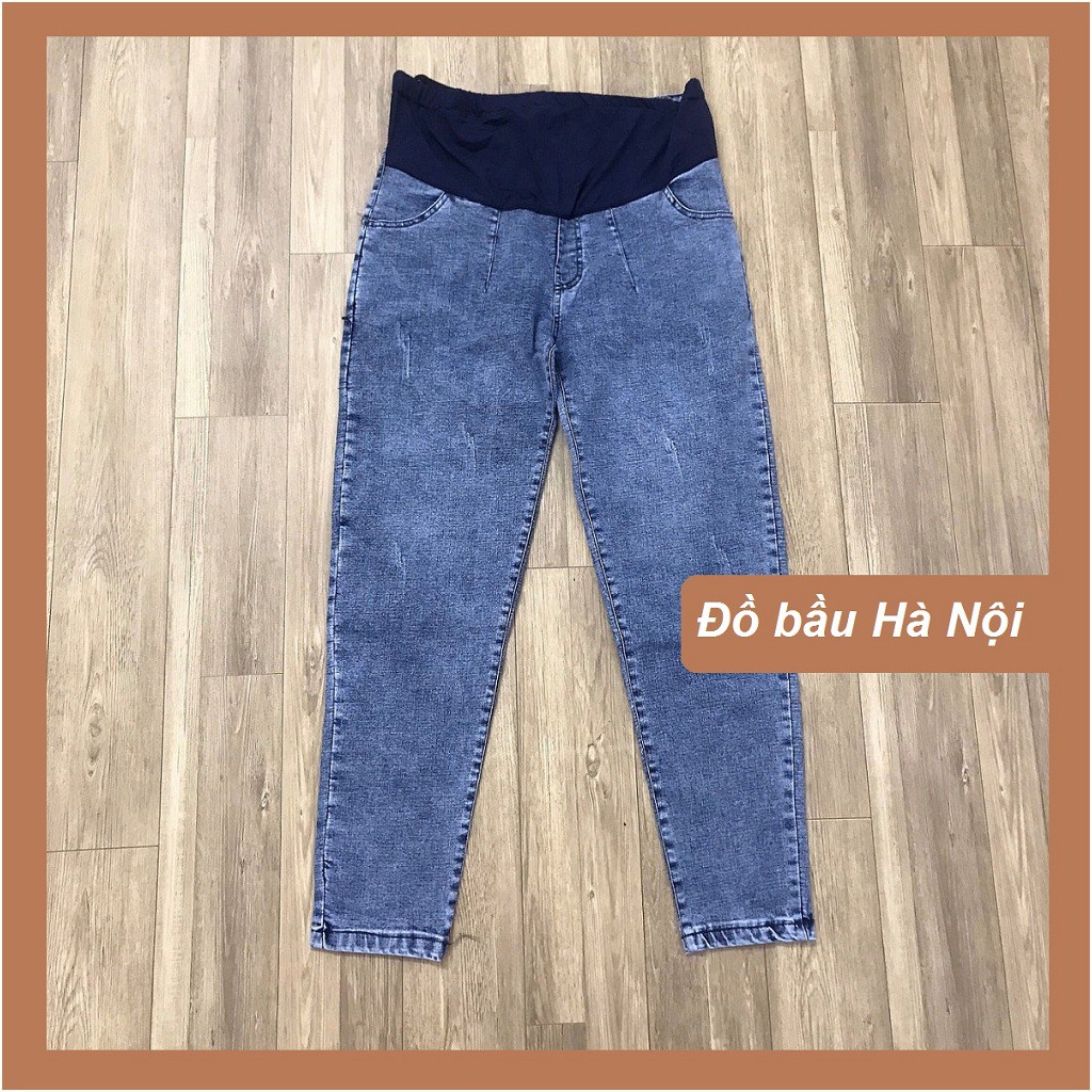 Quần Jeans Bầu, Quần Bò Bầu, Vải Jeans Mềm Đẹp Loại 1, Thời Trang Trẻ Trung - Đủ Size Cho Mẹ Bầu