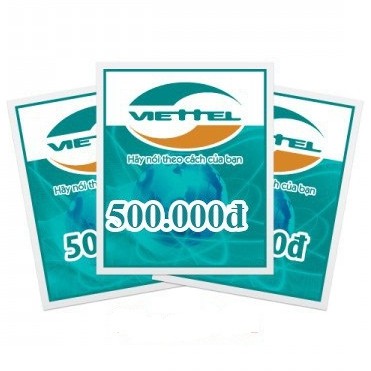 Thẻ Nạp Viettel 500K - Shop C3TEK