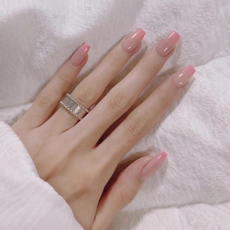 Bộ 24 móng giả D043 dáng móng dài ( Tặng kèm keo và dũa )