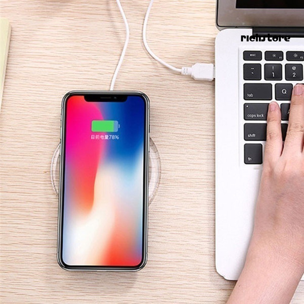 Đế Sạc Không Dây Siêu Mỏng Qi Cho Iphone X Galaxy