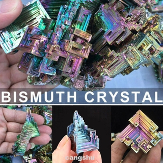 Quặng Bismuth màu cầu vồng kiểu dáng không đối xứng trang trí nghệ thuật cho nhà